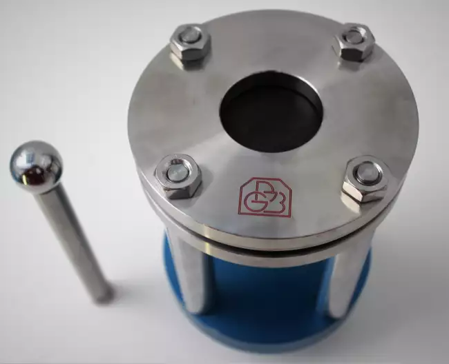 tensile tester grips: Tensor_Check: clamp for burst test on rubberized fabrics.