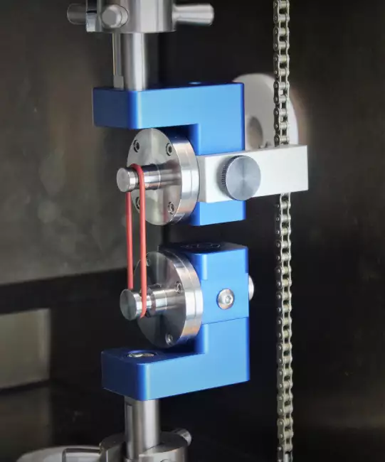tensile tester grips: Clamp for tensile testing of O-rings according to ASTM D1414 and PV 3973