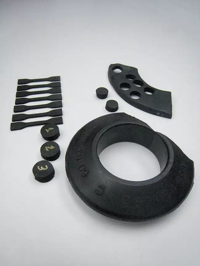 splitting machine: Splitting machine: examples of specimen preparation from technical article.