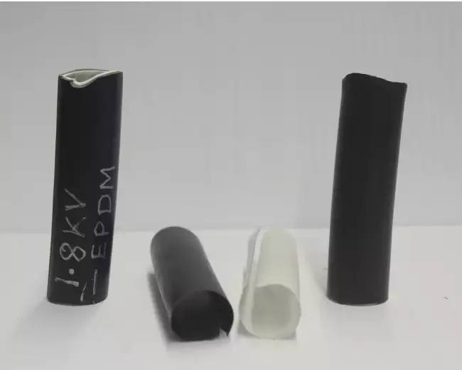 splitting machine: Laboratory splitter: specimens obtained from multilayer electrical cable sheathing.