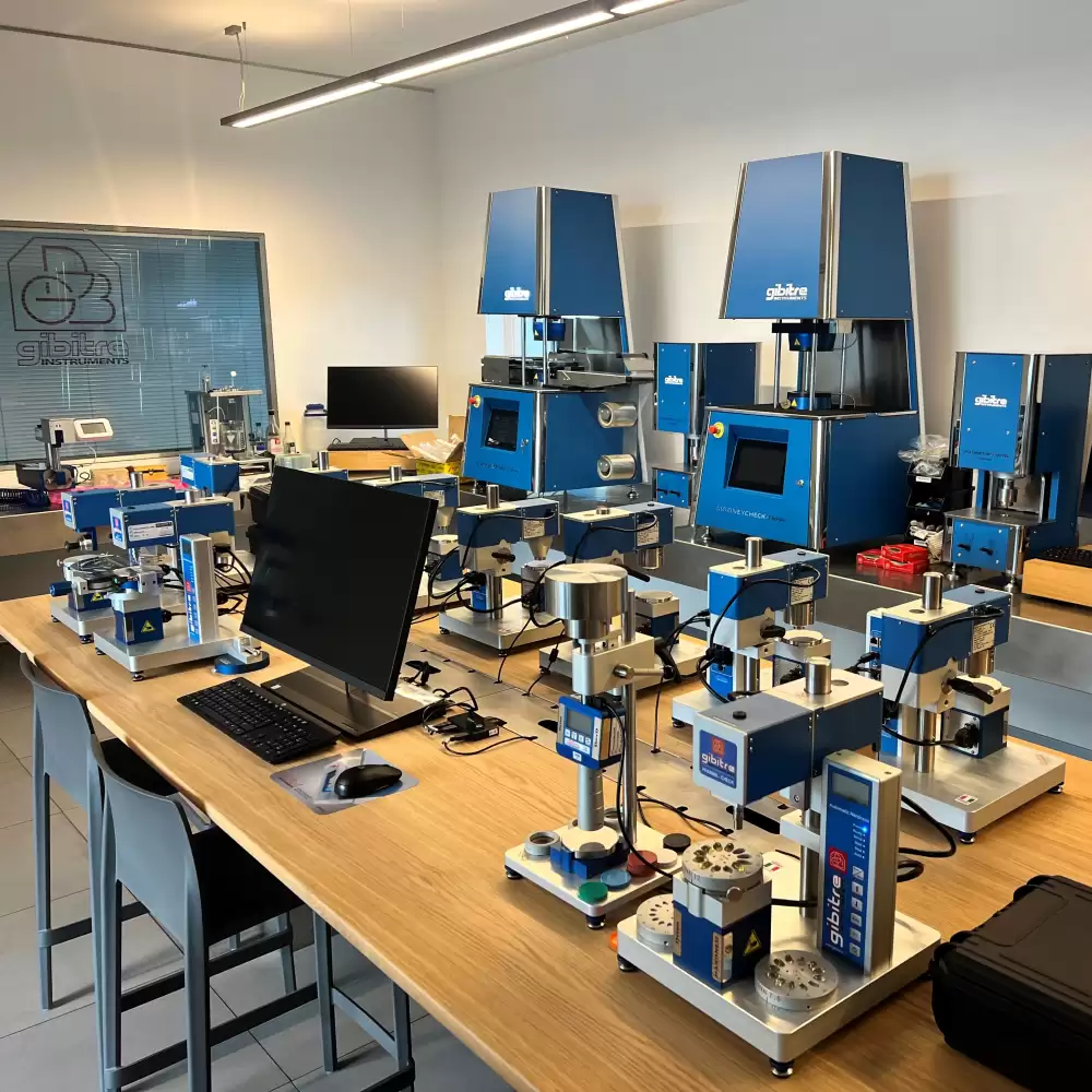 Gibitre Demonstration Room. Overall view of the demonstration and customer testing room.