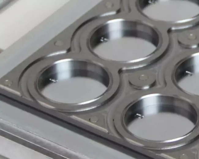 moulds for lab press: Laboratory Press. Molds for specimen preparation to standards. Mold detail for test specimens for Shore hardness and IRHD.