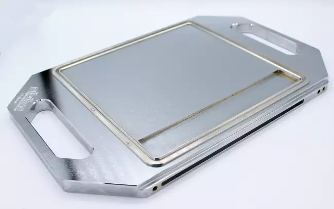 moulds for lab press: Laboratory press molds. Chrome plate mold with combined thicknesses.